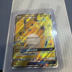 Pokemon SM90 Black Star Promo Full Art Raichu GX - Image 1