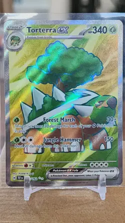 Pokemon TCG Torterra ex 185/162 Sv05: Temporal Forces Holo - Image 1