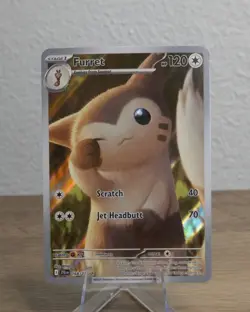 Pokemon TCG Furret 168/159SV09: Journey Together Holo Illustration Rare - Image 1