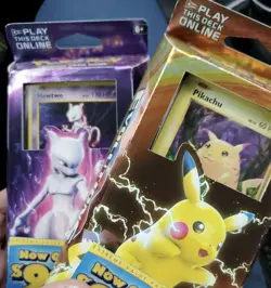 NEW Set of 2 Pokemon XY Evolutions Theme Deck MEWTWO PIKACHU Factory Sealed - Image 1