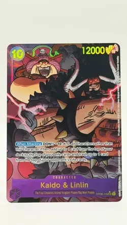 One Piece Kaido & Linlin Two Legends OP08-119 SEC Secret Rare Alt Art Foil NM - Image 1