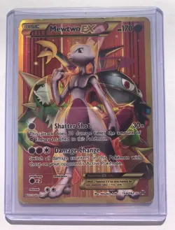 Mewtwo EX 164/162 XY Breakthrough Secret Rare Full Art Holo Pokemon TCG - Image 3