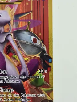 Pokemon XY BREAKthrough Mewtwo EX 164/162 Secret Rare Full Art HP / DAMAGED - Image 5