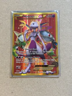Mewtwo EX (164/162) XY BREAKthrough Full Art Secret Rare Pokemon Card! - Image 5