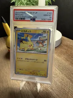 PSA 10 Pikachu 120/SV-P Gym Event Campaign 2023 Japanese Promo GEM MT Pokemon - Image 3