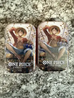 One Piece Card Game Tin Pack Set Vol.2 TS-02 OP-13 Lot of 2 Sealed - Image 1