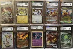 Pokemon Japanese CGC/AGS Graded Card Lot 10 Holo SR AR Promo Lugia Mewtwo - Image 1