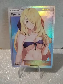 Cynthia Poke Trainer Waifu Girl Sexy Doujin Trading Card - Image 1
