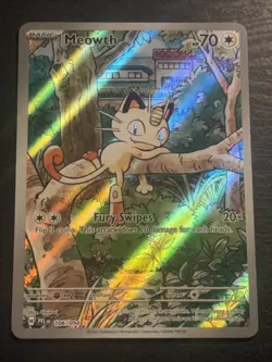 Meowth 106/094 Pokemon TCG Phantasmal Flames Illustration Rare Card Near Mint NM - Image 1