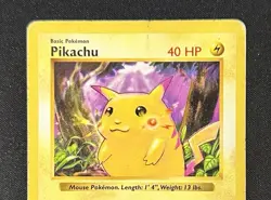 Red Cheeks Pikachu Base Set Shadowless, Common Card 58/102, 1999 - Image 2