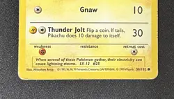 Red Cheeks Pikachu Base Set Shadowless, Common Card 58/102, 1999 - Image 3