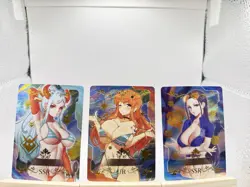One Piece SSR UR Nami Nico Robin Holo English Collectible Card Lot x3 - Image 1