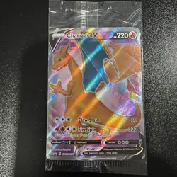 Charizard V SWSH050 Ultra Rare Full Art Pokemon Champions Path Promo Card Sealed - Image 1