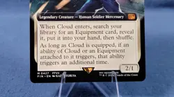 Cloud Midgar Mercenary EXTENDED ART #427 NM/M Final Fantasy MTG Non Foil 🔮 - Image 3