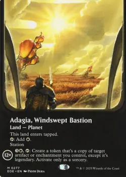Adagia, Windswept Bastion (0277) (Mythic)(Non-Foil) (Borderless) - EOE - M/NM - Image 1