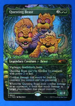 MTG Questing Beast Secret Lair Encyclopedia of Magic HALO FOIL NM 0044 MYTHIC - Image 1