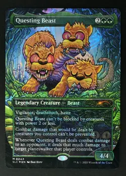 MTG Questing Beast Secret Lair Encyclopedia of Magic HALO FOIL NM 0044 MYTHIC - Image 3
