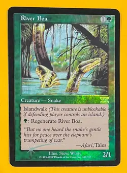 MTG RIVER BOA (Foil) FNM (OldManMTG 013-152) - Image 1