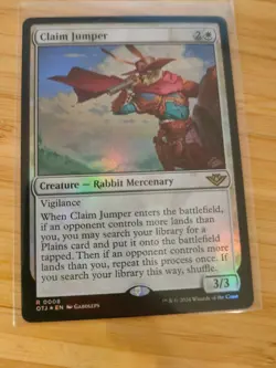 MTG Claim Jumper (FOIL) 0008 Outlaws of Thunder Junction M/NM Free UK PP& - Image 1