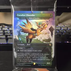 Paradise Chocobo - Birds of Paradise (Borderless) Commander: Final Fantasy MTG - Image 1