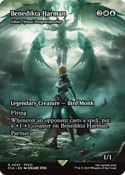 Benedikta Harman Ishai, Ojutai Dragonspeaker Showcase Final Fantasy MTG NM - Image 1