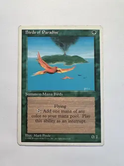 Birds of Paradise - MTG Core Set 4th Edition - MP - Image 1