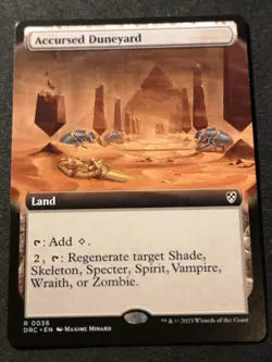 Accursed Duneyard - Extended Art - DFC - MTG - EN - NM - 0036 - Image 1