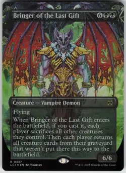 MTG Bringer of the Last Gift Borderless Foil NM Lost Caverns of Ixalan Magic 337 - Image 1