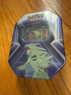 Pokemon Tcg FACTORY Sealed Tyranitar Triple Whammy Tin (3) Packs Inside - Image 1