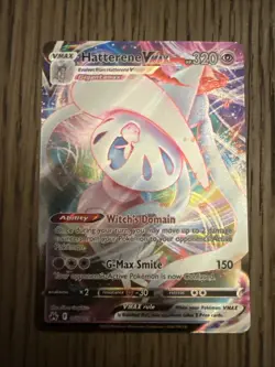 Pokemon Hatterene VMAX 066/159 Crown Zenith Ultra Rare Holo Full Art 320HP Card - Image 1
