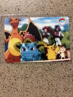 Pokemon Vintage Pocket Monsters Vending HOLO Prism Sticker 1999 Nintendo Japan - Image 2