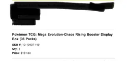 Pokemon Chaos Rising Booster Box New Sealed PRESALE 5/22/26 - Image 2