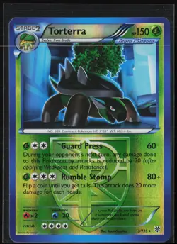 Torterra 3/135 Rare Plasma Storm Pokemon Reverse Holo Lightly Played - Image 1