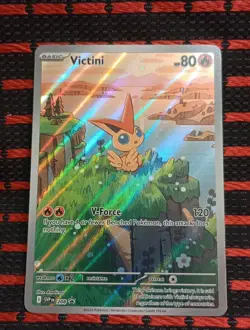 Victini 208 SV: Scarlet & Violet Black Star💥 Promo Illustration Rare Pokemon NM - Image 1