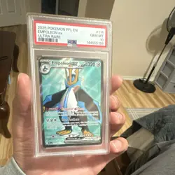 2025 Pokemon Empoleon ex 114/094 Phantasmal Flames Ultra Rare Holo PSA 10 EN - Image 1