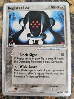 Pokemon 2005 Emerald Registeel EX 100 HP - Image 3