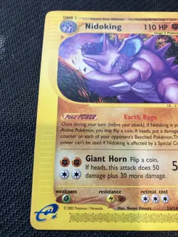 Pokemon Nidoking 24/147 Aquapolis Non-Holo Rare, Vintage NM Condition E Reader - Image 3