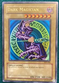 Yugioh Dark Magician Sdy Nm-vlp Slight Holo Bleed - Image 2