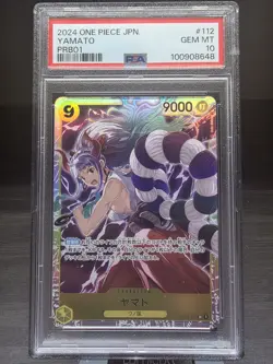 PSA 10 Yamato OP04-112 Kingdoms of Intrigue Super Rare Foil One Piece - Image 1