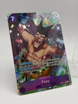 One Piece Foxy OP07-071 Parallel Alt Art - 500 Years in the Future NM ENGLISH - Image 2