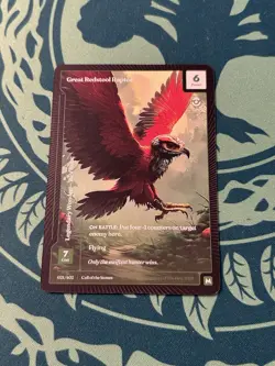 Great Redstool Raptor Paper Mythic Wonders Of The First Call Of The Stones - Image 1