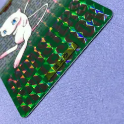 Pokemon Card - 1996 Japanese Bandai Carddass - No.151 Mew - Green - #0395 - Image 4