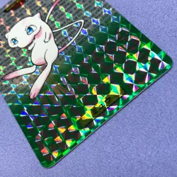 Pokemon Card - 1996 Japanese Bandai Carddass - No.151 Mew - Green - #0395 - Image 5