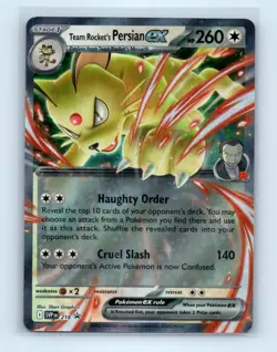 Pokemon tcg SV Promo Cards Team Rocket's Persian ex Near Mint or Better - Image 1