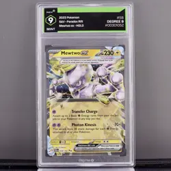 Degree 9 Mewtwo ex 058/182 Paradox Rift Holo Pokemon Card - Image 1