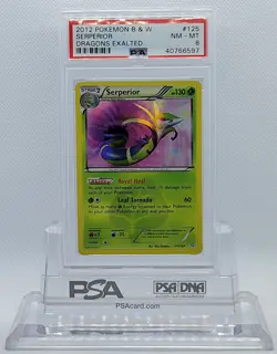 POKEMON DRAGONS EXALTED SERPERIOR #125 SECRET RARE HOLO FOIL CARD PSA 8 NM-MT #* - Image 1