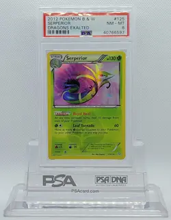 POKEMON DRAGONS EXALTED SERPERIOR #125 SECRET RARE HOLO FOIL CARD PSA 8 NM-MT #* - Image 2