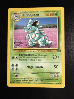 Nidoqueen 23/64 Non Holo Rare Jungle Rare Pokemon Card - Image 1