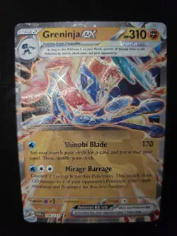 Twilight Masquerade Pokemon Card (M156): Greninja ex 106/167, Metal Promo - Image 2