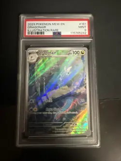 Pokemon TCG Dragonair Illustration Rare Card Scarlet & Violet 151 PSA 9 - Image 3